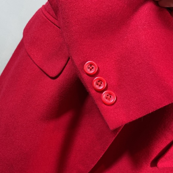 Classiques Entier wool red jacket size M B1D - Picture 10 of 14